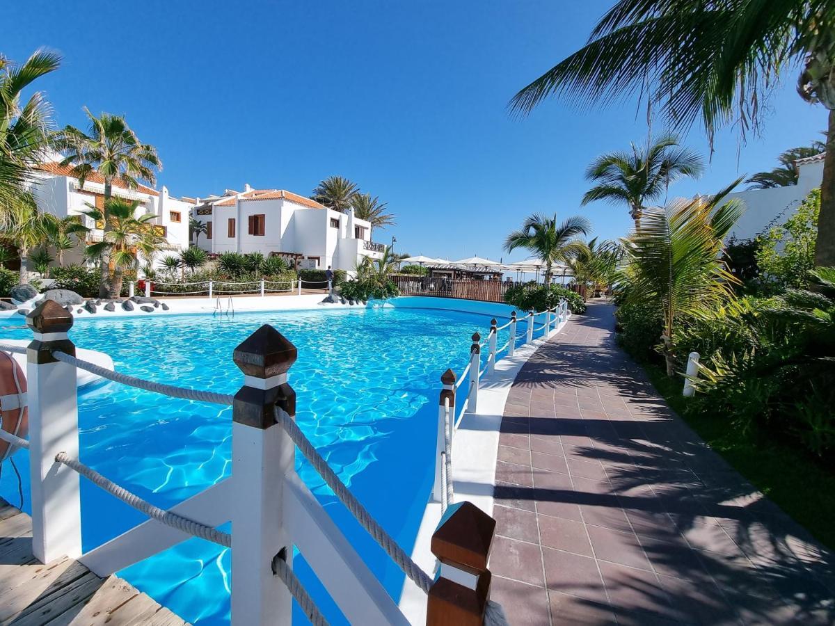 Studio Apartment No 1 Directly On The Beach And Sea, Terrace, Heated Pool, Wifi 플라야데라스아메리카스 외부 사진